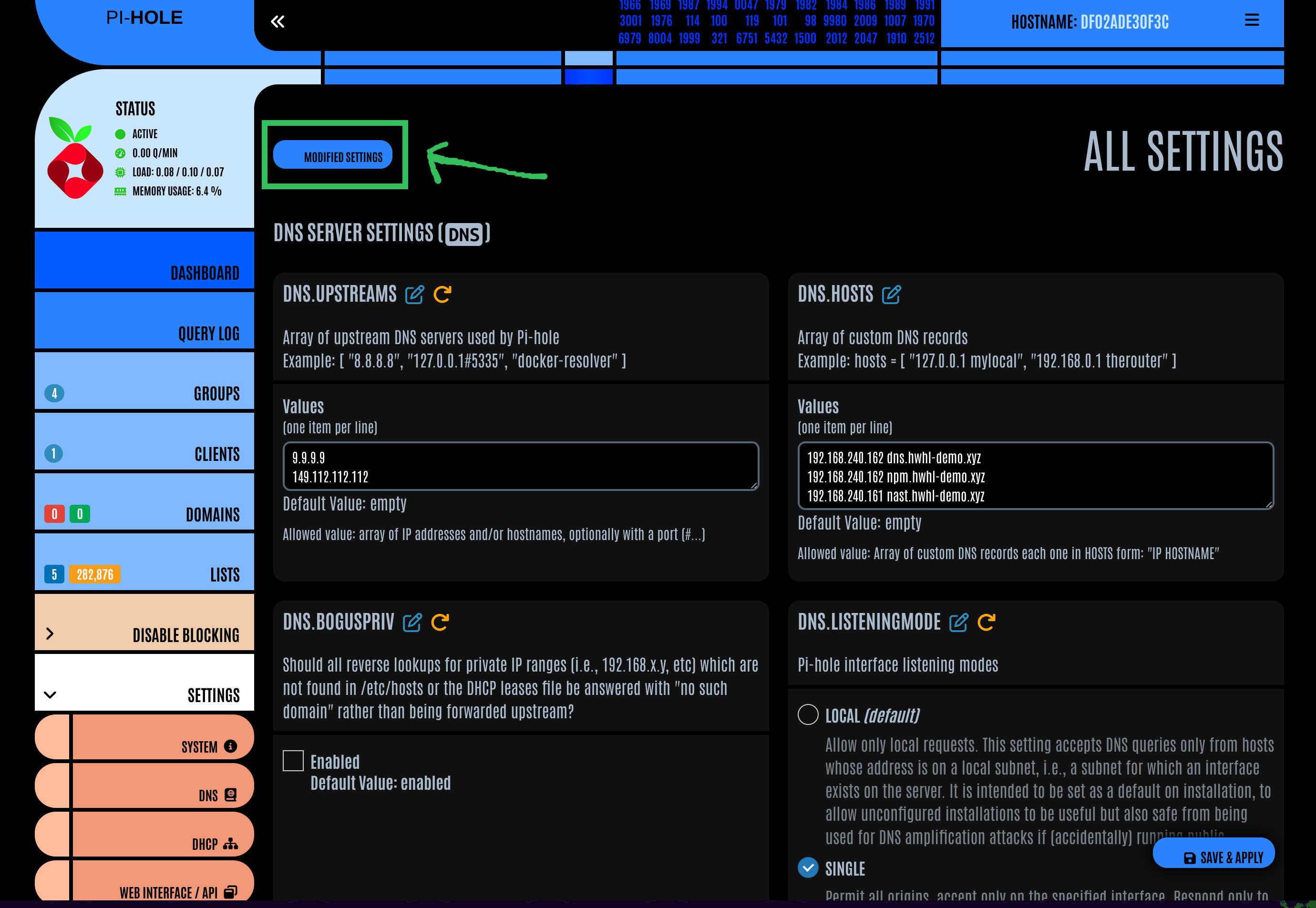 Pi-hole_Modified_Settings