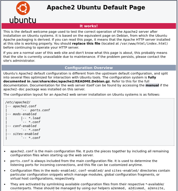 Apache Default